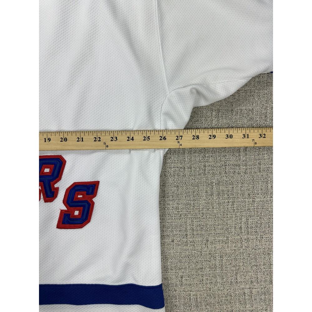 Vintage New York Rangers Jersey Mens Large White NHL Hockey Starter - Picture 4 of 14